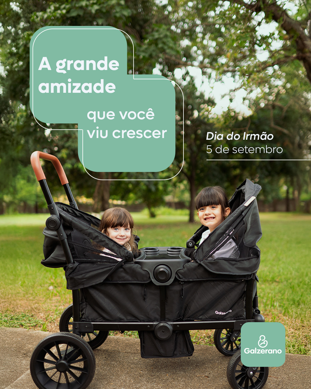 Muito antes de saberem o que é ter um melhor amigo, eles já dividem as primeiras descobertas, as brincadeiras mais divertidas e tantos momentos especiais que vão guardar para a vida toda. 

E, enquanto os irmãos crescem, os pais têm o privilégio de acompanhar cada passo dessa grande amizade, que começa na infância e ganha novas histórias a cada fase. 

Compartilha com a gente nos comentários: qual momento dessa dupla inseparável você guarda com carinho? 💛 

Dia do Irmão 
5 de setembro 

#diadoirmão #amordeirmão #melhoresamigos #memóriasdeinfância #galzerano