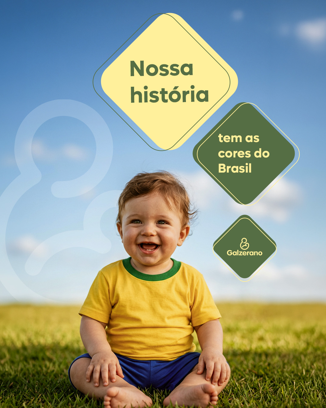 Se tem cores que combinam com a nossa história, são o verde e o amarelo. Hoje, mudamos as cores oficiais para homenagear o país onde tudo começou e que inspira a nossa forma de cuidar de tantas gerações. 

Galzerano: feita por brasileiros desde 1958. 
Parabéns, pátria amada, Brasil! 

#independênciadobrasil #feitaporbrasileiros #cuidandodegerações #galzerano