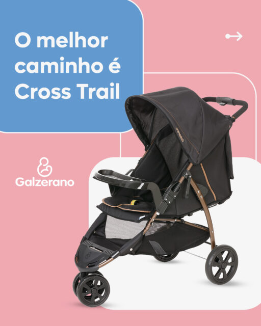 Calçada, campo ou terrenos mais desafiadores: com o Carrinho Cross Trail da Galzerano, o caminho não precisa definir o passeio. Fácil de manobrar, ele é a escolha certa para toda a família seguir com liberdade e segurança, sem precisar escolher o trajeto mais fácil. 

👶 Bandeja removível com porta-copos 
👶 Praticidade no ajuste do encosto 
👶 Desarme automático do encosto no fechamento com uma mão 
👶 Acolchoado macio, proporcionando mais conforto para o bebê 
👶 Cinto de segurança com abertura em apenas um clique 
👶 Amplo porta-objetos com acesso frontal e traseiro 

Visite uma de nossas lojas parceiras e saiba mais. 💛 

#carrinhocrosstrail #terrenosirregulares #passeiocomliberdade #passeioseguro #galzerano