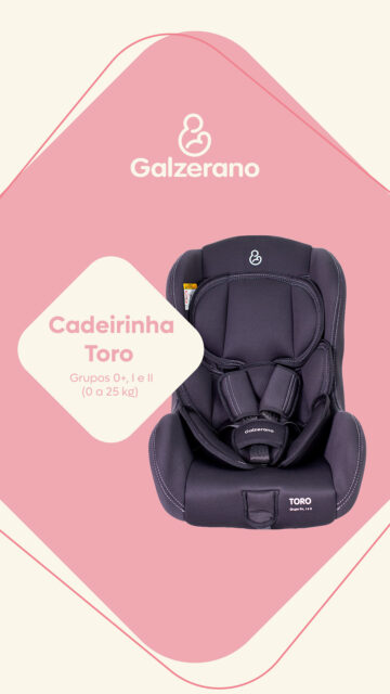 Conforme o seu filho cresce, a Cadeirinha Toro da Galzerano se adapta em poucos segundos, para manter a segurança sempre na medida certa. 

👉 Base, estrutura do assento e encosto em plástico resistente 
👉 Possui 2 posições de ajuste do espaço entrepernas 
👉 Tecidos removíveis e laváveis, facilita a higienização e manutenção do produto 
👉 Redutores de cabeça e assento removíveis e laváveis 
👉 Protetor de ombro removível e lavável 

Visite uma de nossas lojas parceiras e saiba mais. 💛 

#cadeirinhatoro #passeioseguro #proteçãoemcadafase #galzerano