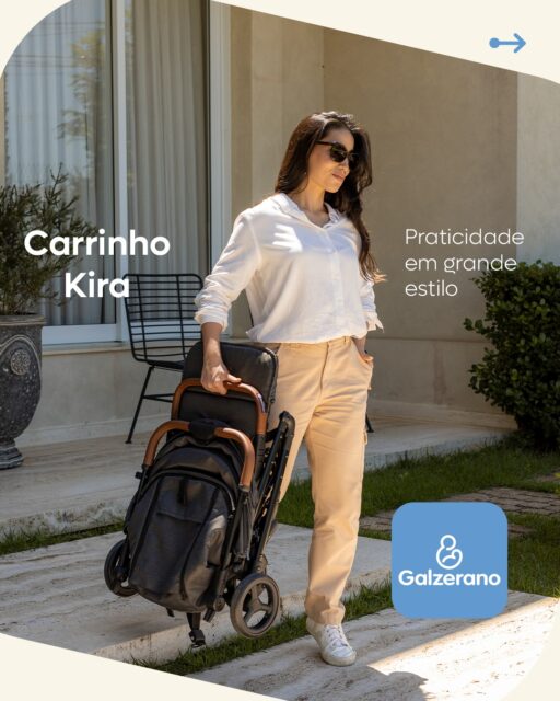 Com o Carrinho Kira da Galzerano, praticidade e estilo passeiam juntos. Leve e compacto, ele reúne conforto e design premium em uma escolha que conquista os pais. 

✅ Carrinho com design moderno e elegante 
✅ Protetor frontal removível 
✅ Capota retrátil e alongada com zíper e visor 
✅ Cinto de segurança com abertura em apenas um clique 
✅ Rodas resistentes 

Visite uma de nossas lojas parceiras e saiba mais. 💛 

#carrinhokira #praticidadenarotina #confortonopasseio #galzerano